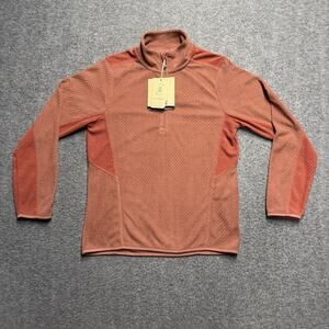 NWT Lippi 1/4 Zip Lightweight Shirt Teen Youth 14/XL Orange Pullover